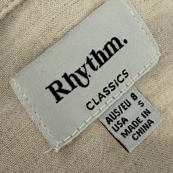 Rhythm Classic Shirt Dress in Oat Size‎ Sm EUC Minimalist Basic Clean - Picture 4 of 11